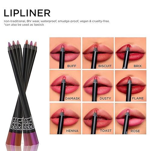 Miniatura 3 de K7L Lápiz Labial Marrón Rústico (Vegan) - Resistente al Agua y a las Manchas Tostado