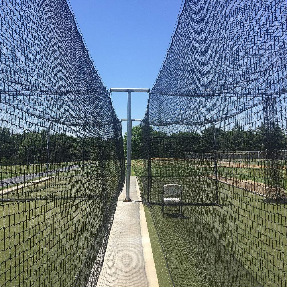 Aoneky Polyethylene Twisted Knotted Baseball Batting Cage Netting - NET ONLY - Not Include Poles and Frame Kits - Small Pro Garage Softball Batting Cage Net