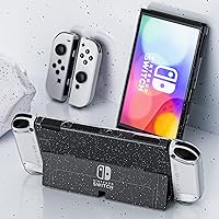 Vista 7 de Versión mejorada Funda transparente acoplable para Nintendo Switch OLED 2021, funda protectora FANPL para Switch OLED y controlador Joy Con, fuerte
