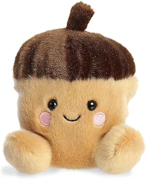Aurora Adorable Palm PalsTM Oak AcornTM Stuffed Animal - Fun Collectible Plush for Kids and Adult Collectors - Perfect for Decorating Rooms and Birthday Gifts - Brown 4 Inches