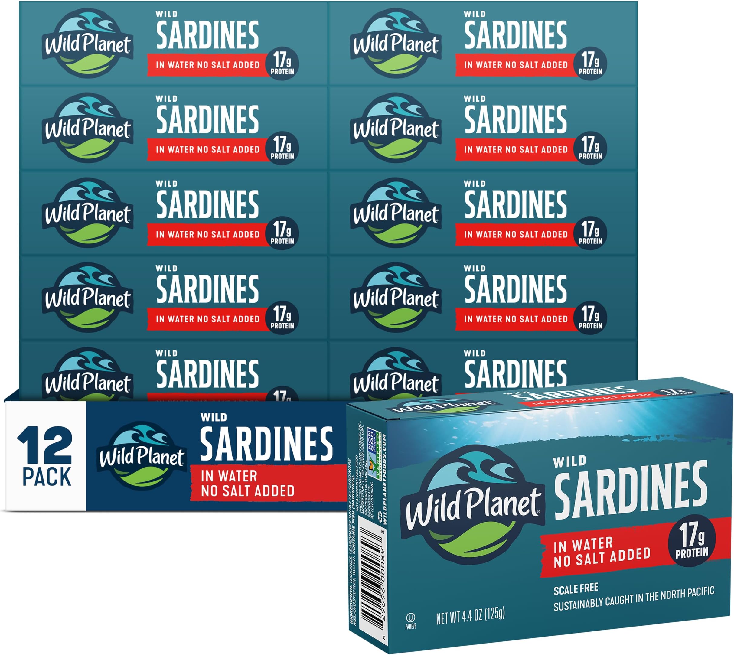 Wild Planet Sardines Wild Water Ns 4.375 Oz