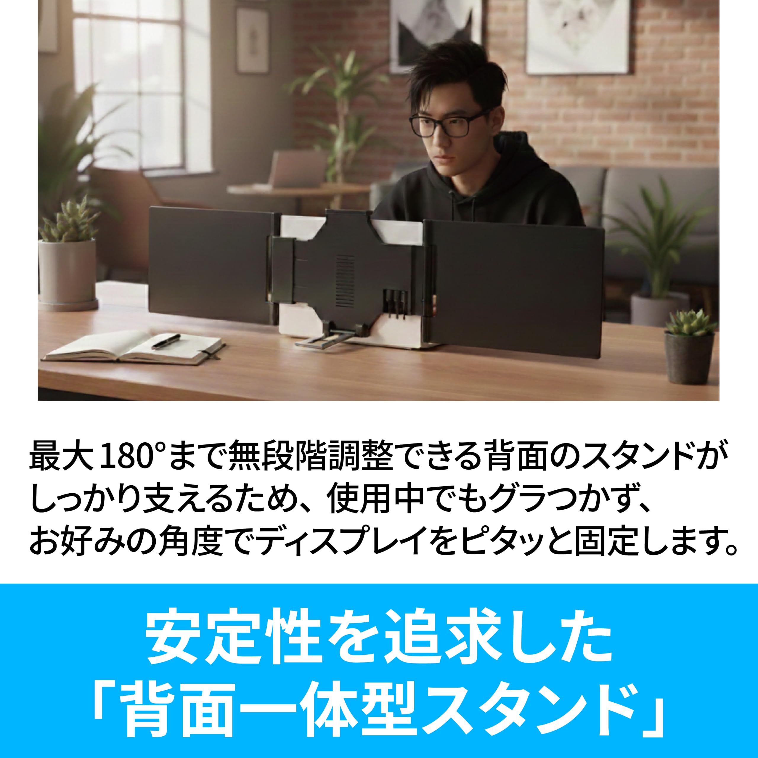 Amazon.co.jp: DGP-DMD1401/14インチデュアル拡張ディスプレイ