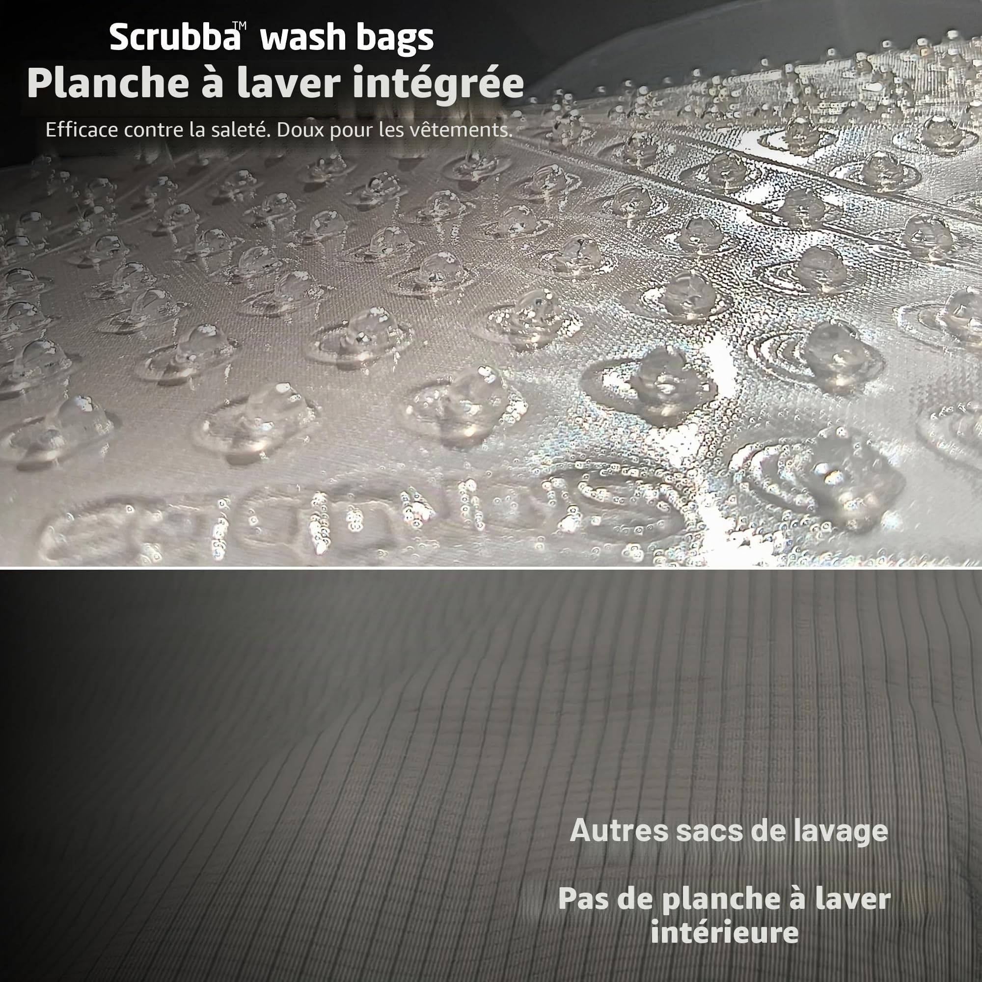 Scrubba UNTOUCHED Sac de Lavage – Machine à laver portable écologique – Légère & manuelle – Idéal pour voyages, camping & vêtements bébé – Utiliser avec lessive ou savon – 150g