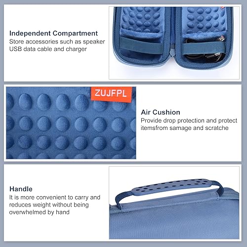 Miniatura 8 de Funda rígida de EVA para JBL Flip765 Altavoz Bluetooth portátil impermeable, compatible con JBL Flip 4 Bolsa de almacenamiento protectora de viaje