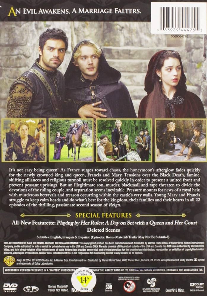 (未使用･未開封品)Reign: The Complete Second Season [DVD] REIGN Complete Second Season DVD Set NEW Factory Sealed