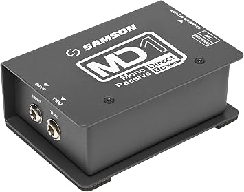 Samson S-Max MD1 Passive Mono Direct DI Box,18Hz40kHz, 0dB/-15dB
