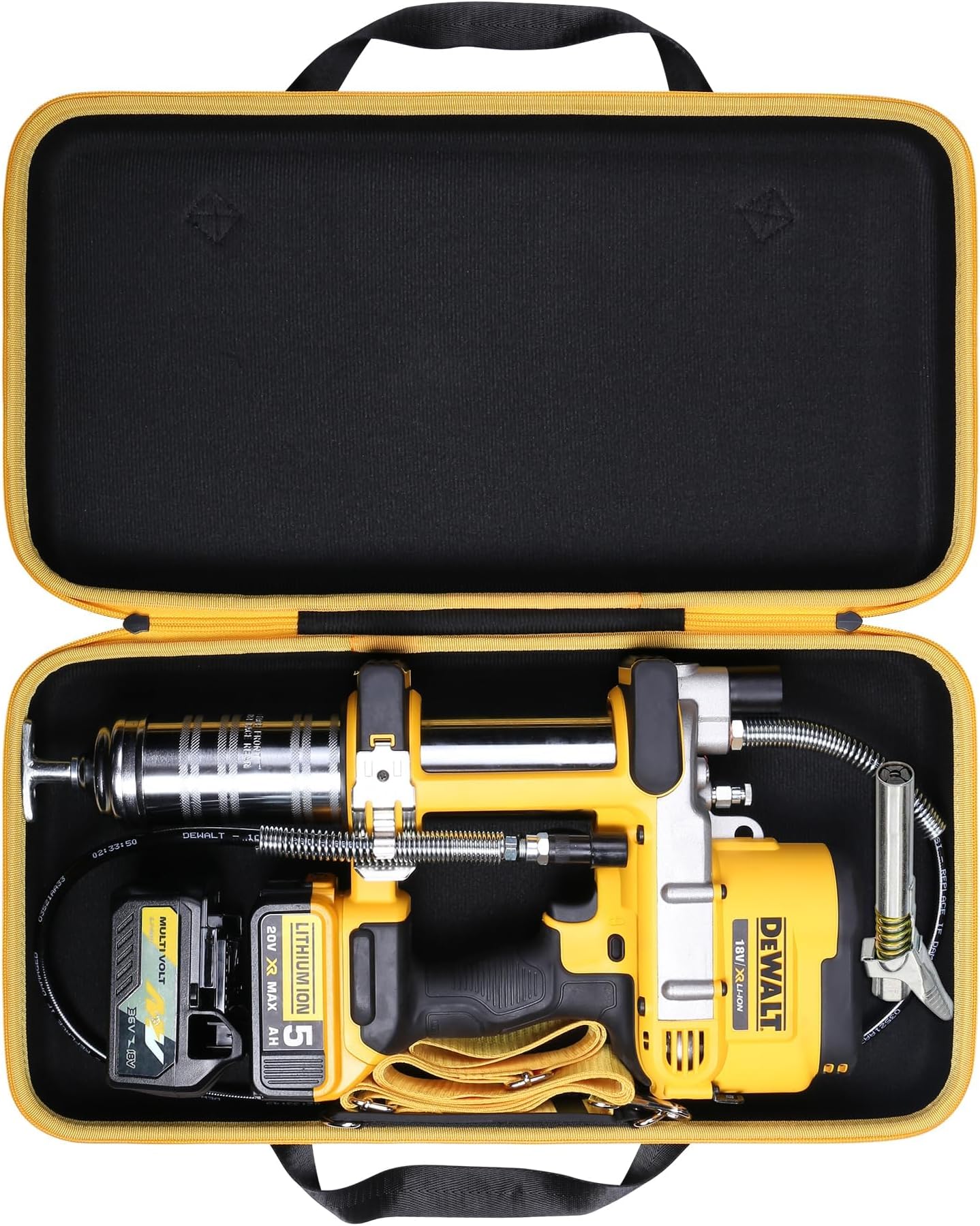 Hard Case for DEWALT Grease Gun 20V MAX Cordless Electric Grease Gun(DCGG571M1/DCGG571B）,Case Only