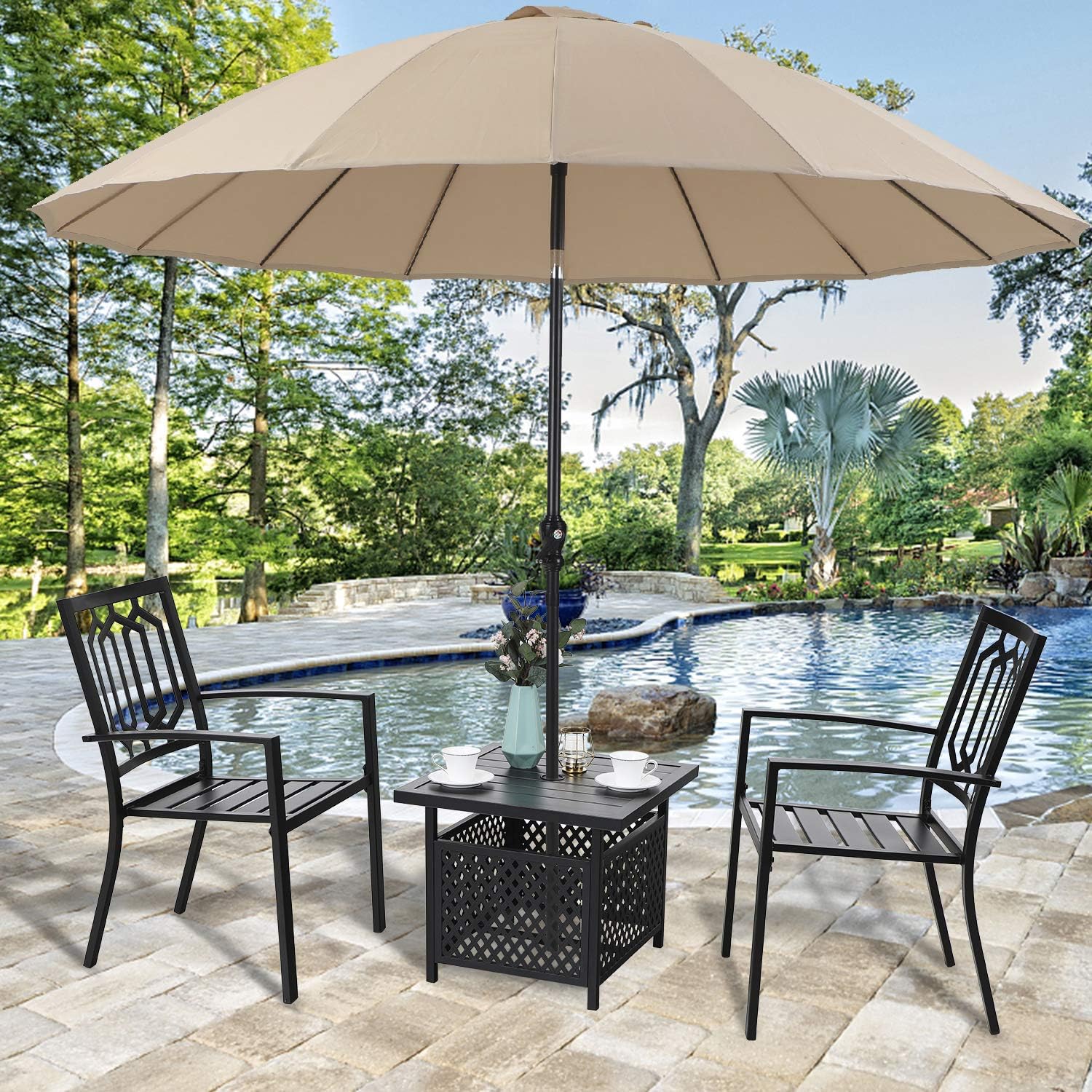 Outdoor Patio Umbrella Table