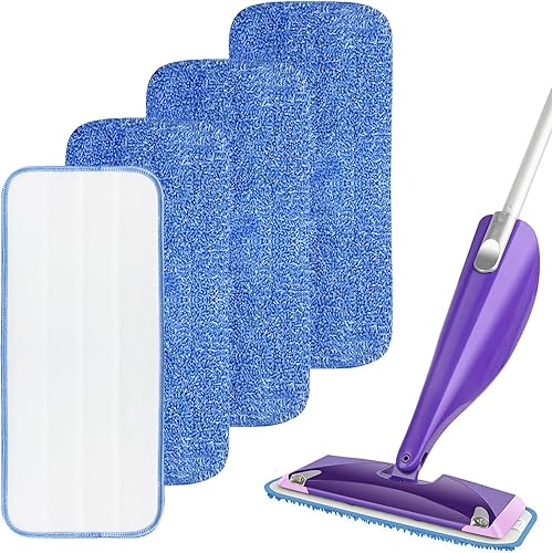 Almohadillas reutilizables para trapeador Swiffer Wet Jet, almohadillas de microfibra lavables Swiffer wetjet repuestos, paños de trapeador secos y