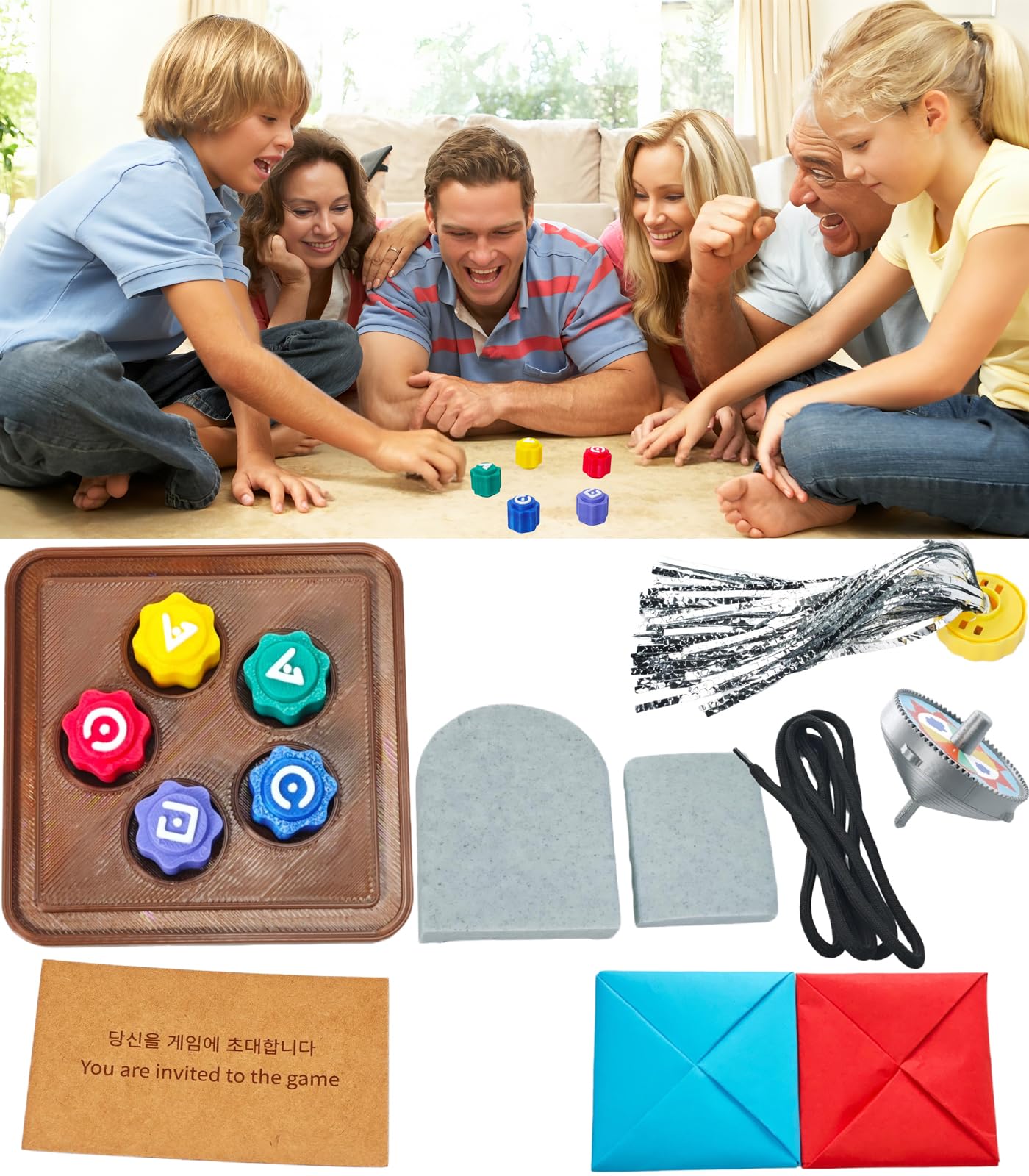 Jeu Traditionnel Coréen Gonggi – Set De 5 Pierres De Lancer Pour Enfants Et Adultes – Cadeau Idéal Pour Noël Et Anniversaire