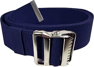 LiftAid Transfer and Gait Belt 60 Inch with Metal Buckle and Loop - Walking, Standing and Transfer Assist Aid for Seniors, Elderly Patients, Caregiver, Nurse, Therapist (Navy Blue)