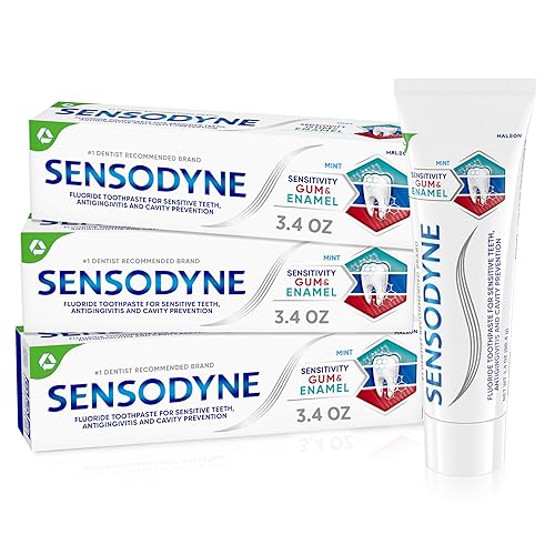 Sensodyne Toothpaste Sensitivity Gum and Enamel, Triple Protection, Refreshing Fluoride
