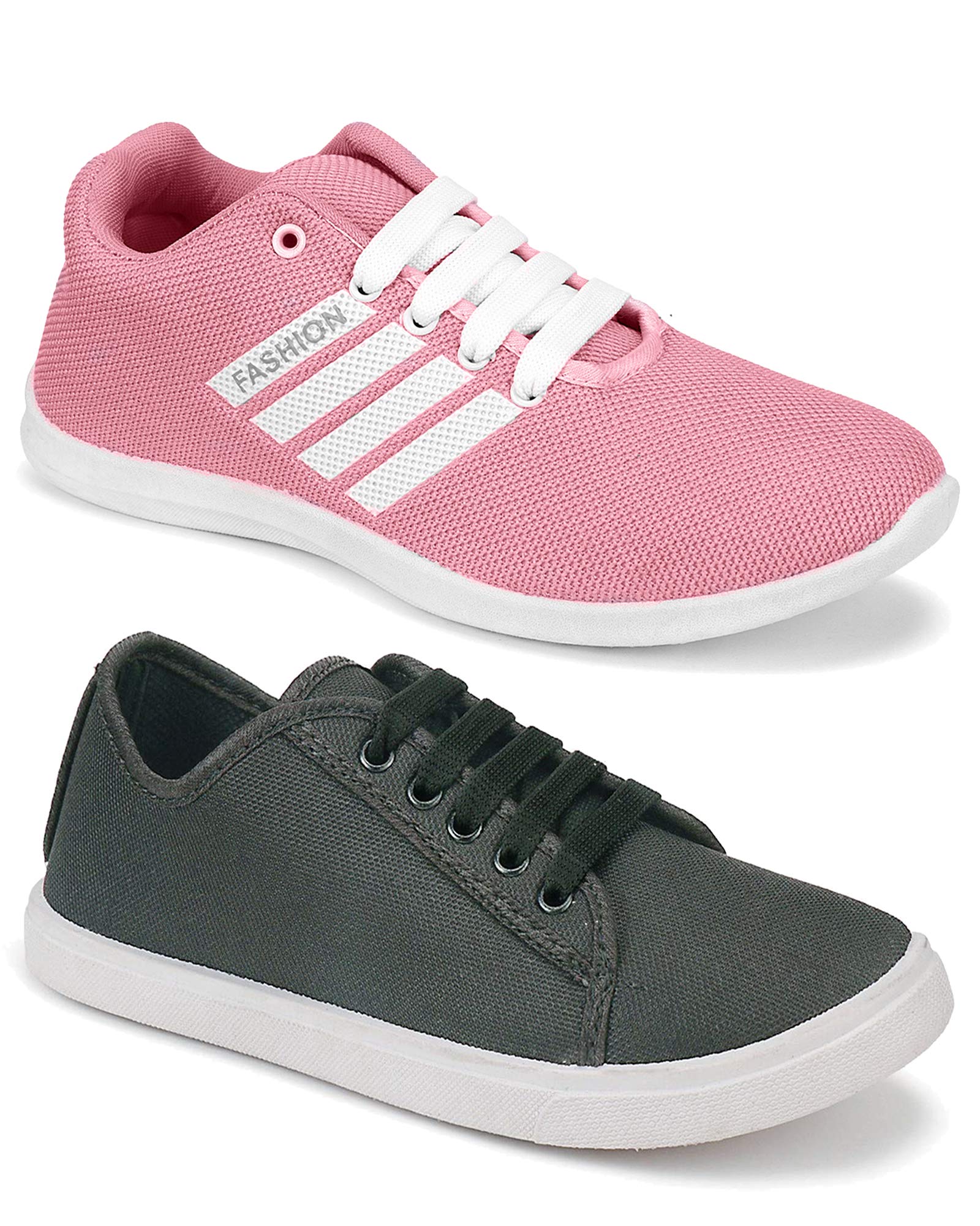 Camfoot Women's (5054-5005) Multicolor Casual Sports Running (Set of 2 Pair)