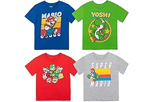Camisetas de Super Mario Bros para Niños: el Paquete Perfecto de Aventura y Diversión