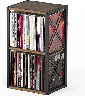 Alyoen 2 Tier CD Holder Organizer