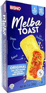Galil Melba Toast Crackers – Thin and Crispy Mini Toasts 7 Ounce, Vegan, Kosher Baked Mini Toast (7 Ounce, Original)