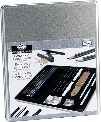 Miniatura 2 de Royal & Langnickel Essentials(TM) - Juego de arte de carbón medio con estaño