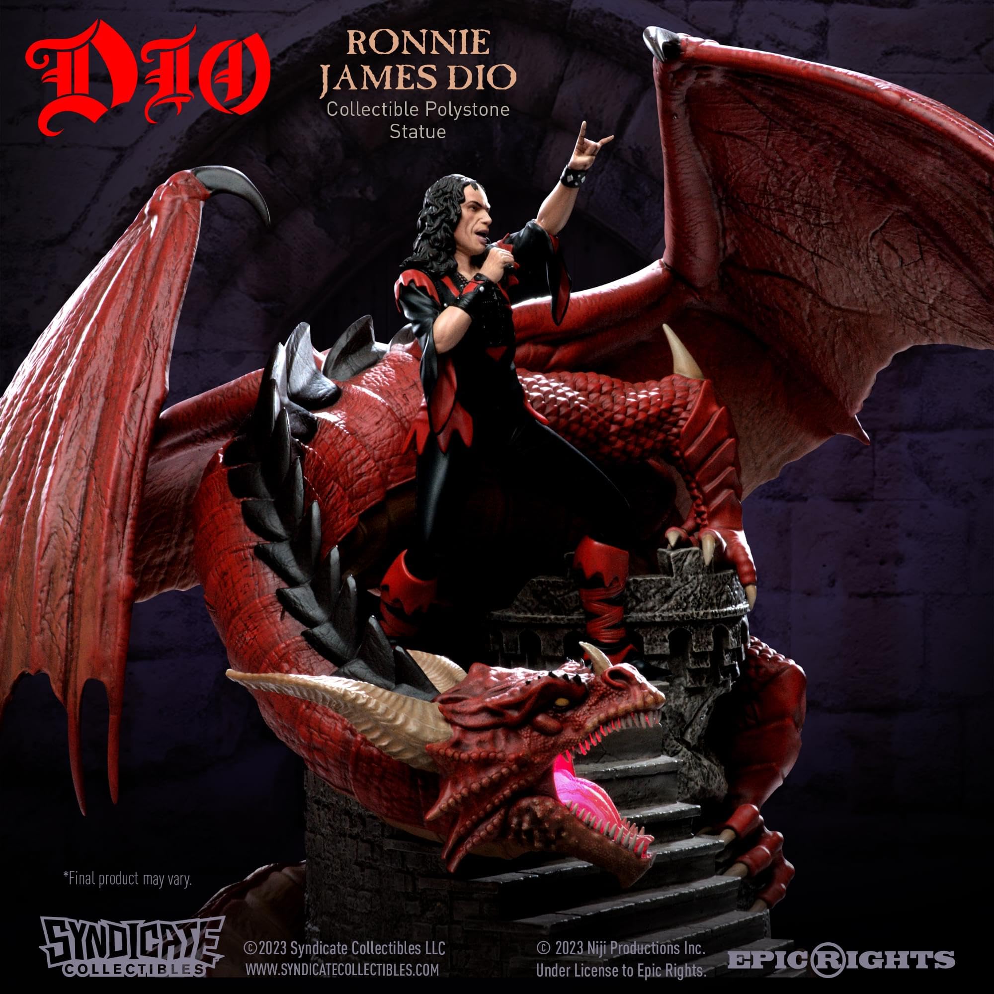 Toynk Ronnie James Dio 1:10 Scale Premium Polystone Statue | Officially Licensed Collectible