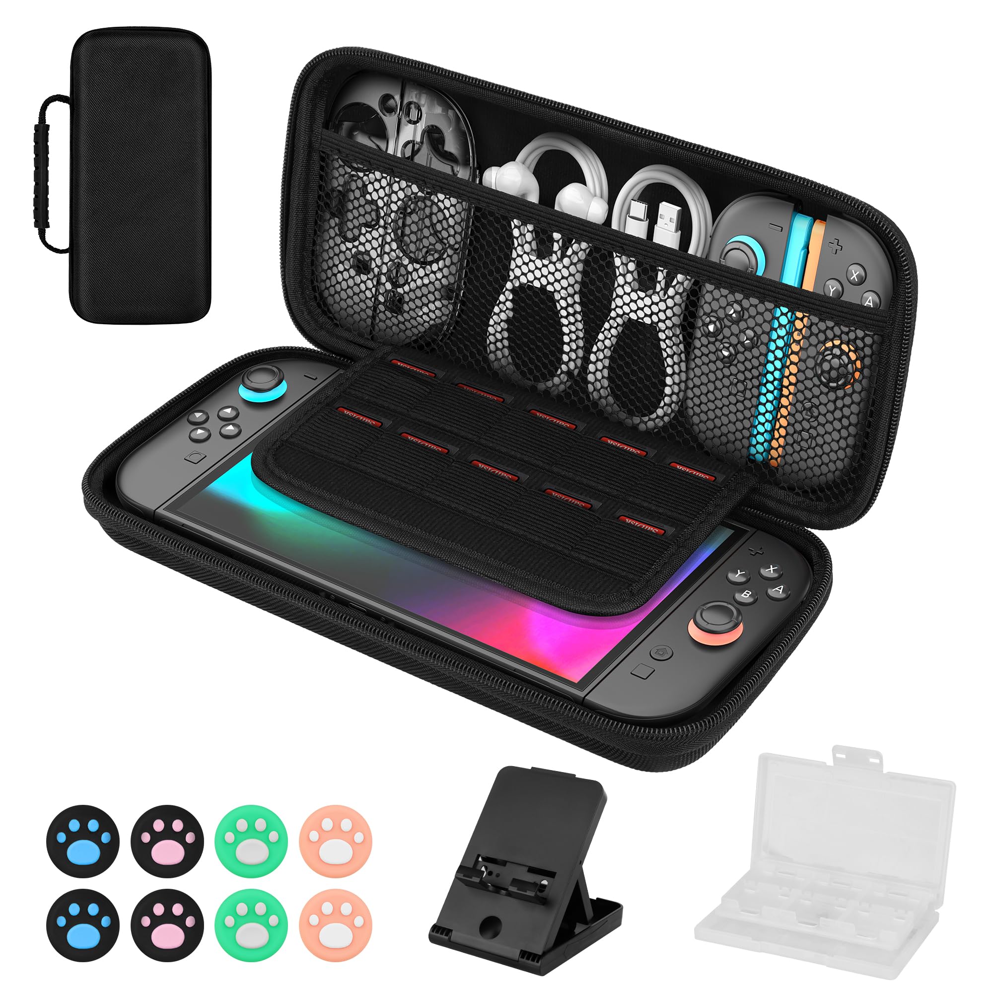 ニンテンドースイッチ　収納ケース、新品スティック、カバー付 Amazon.co.jp: switch 2 ケース 防水 耐衝撃に上質な素材採用 【豊富な