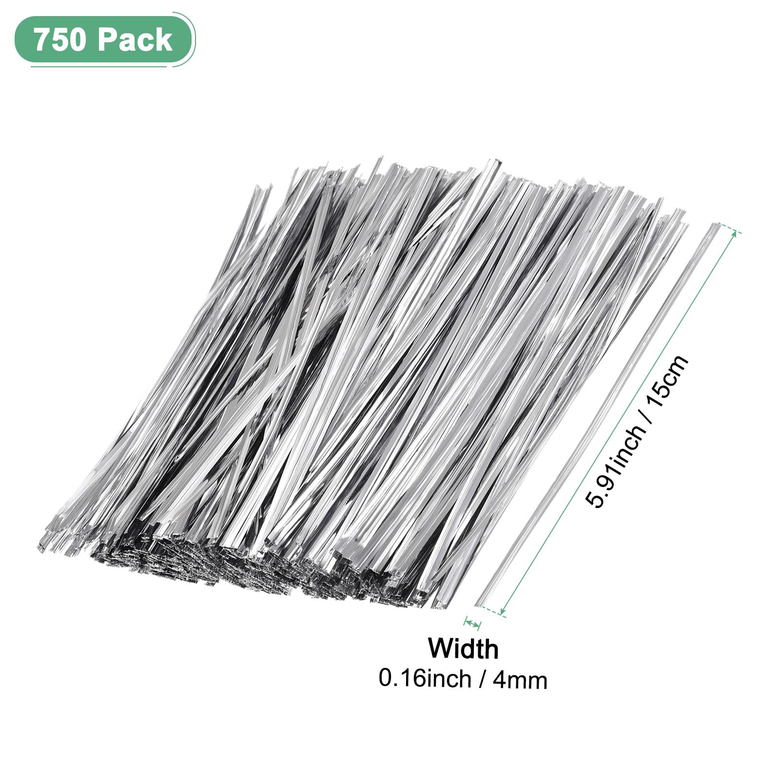 M METERXITY 750-Pack Metal Twist Ties - Image 3