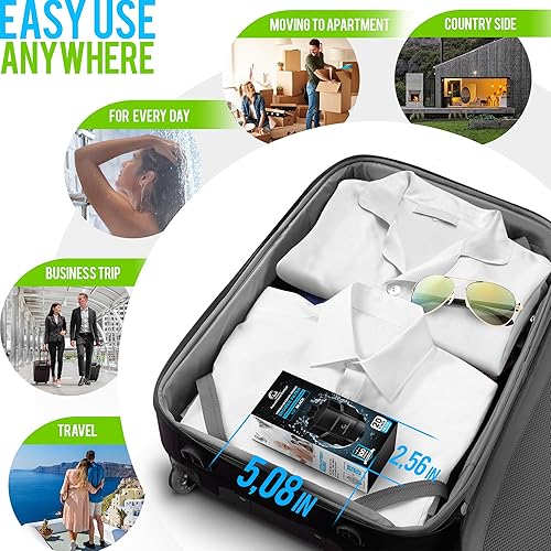 Miniatura 9 de AquaHomeGroup Filtro de ducha de 20 etapas para agua dura, filtro universal de alto rendimiento para cloro, fluoruro, metales pesados, filtro de