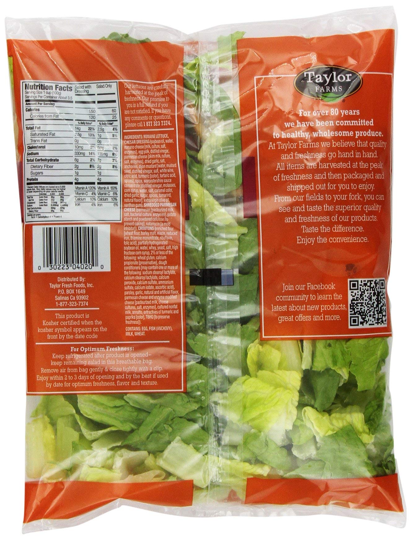 taylor farms classic caesar dressing Classic Caesar Salad Kit