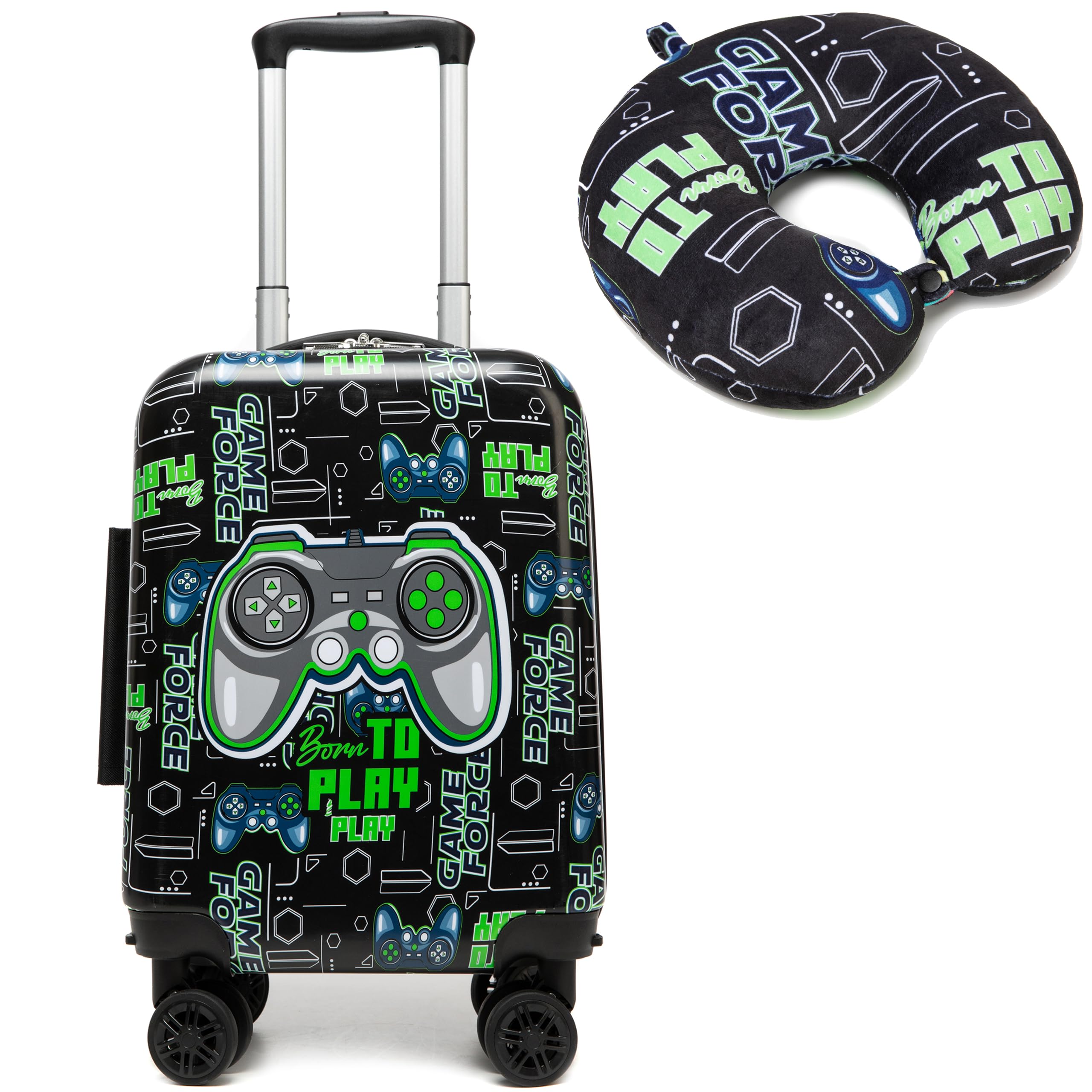 HTgroce Equipaje para Niños, Maleta Cabina 4 Ruedas