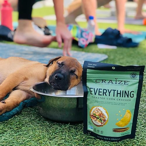 Miniatura 10 de Craize Everything Crisps - Galletas de maíz tostadas sin gluten, veganas, kosher, paquete de 3, 4 onzas cada una
