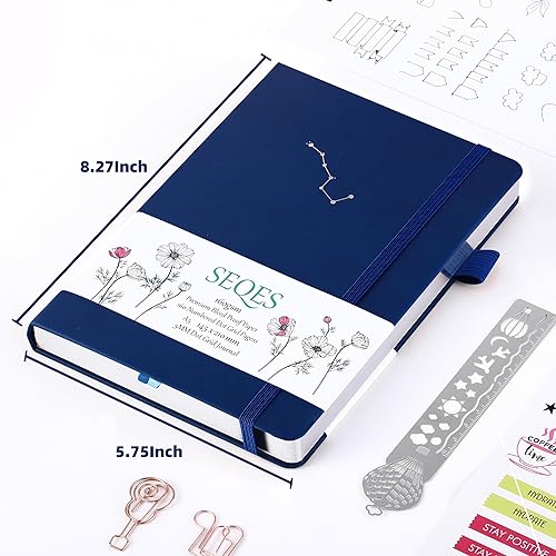 Miniatura 3 de SeQeS Cuaderno de puntos  Diarios de viñetas  Cuaderno de cuadrícula de puntos verdes  Diario de 160gsm  Diarios de tela de tapa dura A5  Cuaderno