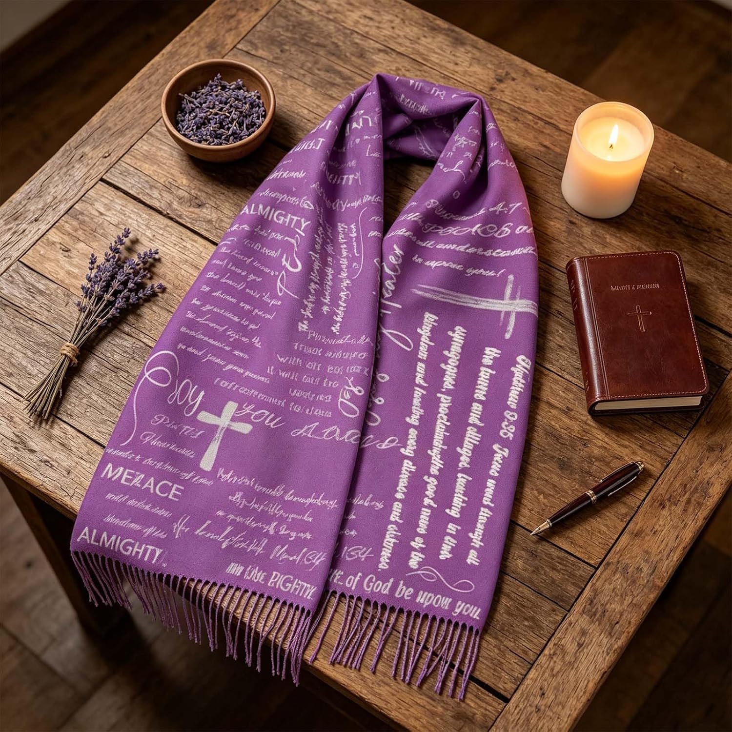 Prayer Shawl for Women Christian Bible Verse Prayer Scarf Church Wrap Cloth