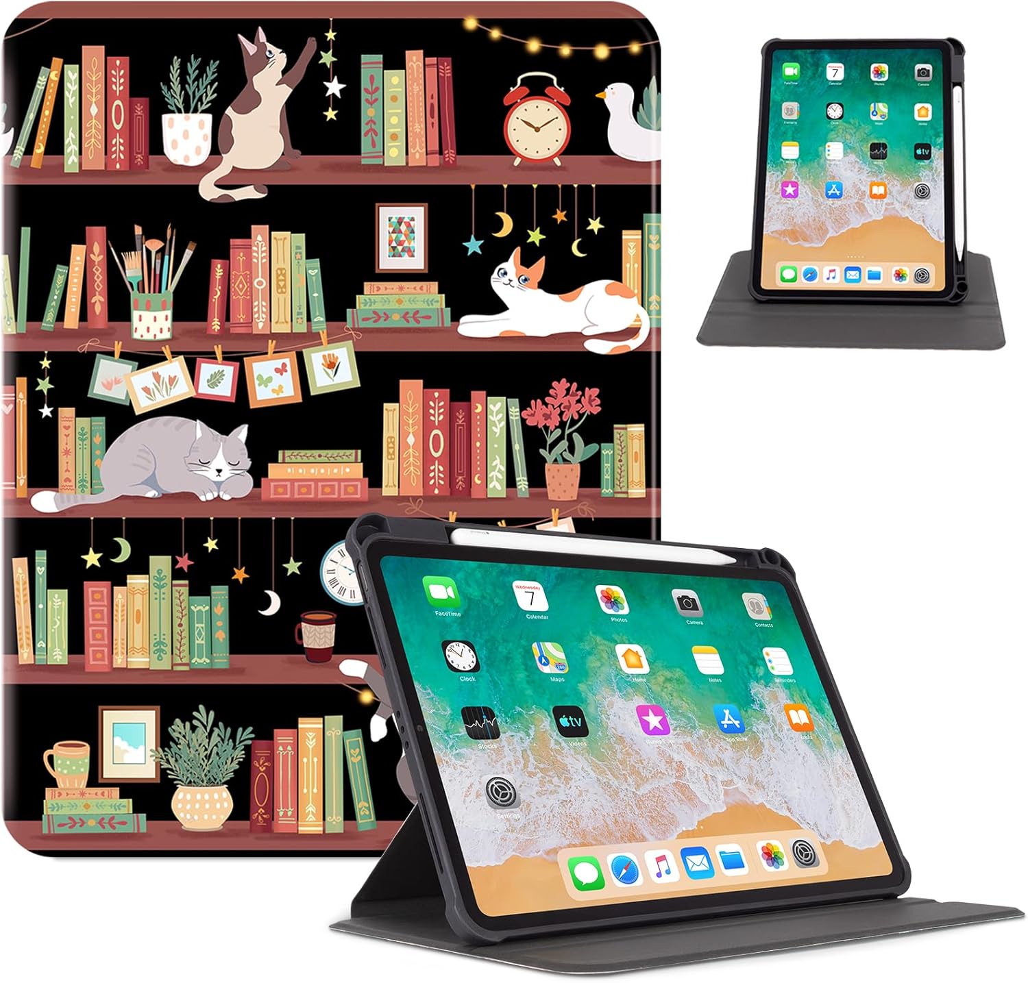 Amazon.com: Rotating iPad Air 11 inch Case (M3/M2), iPad Air 5th/4th ...