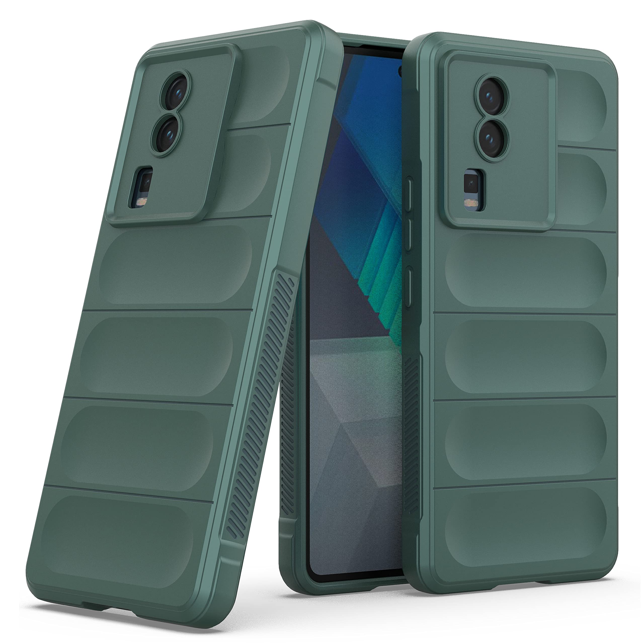 Sponsored Ad - Zapcase Back Case Cover for iQOO Neo 7 5G / iQOO Neo 7 Pro 5G | Compatible for iQOO Neo 7 5G / iQOO Neo 7 Pro 5G Back Cover | Liquid Silicon Magic Case with Camera Protection | Dark Green