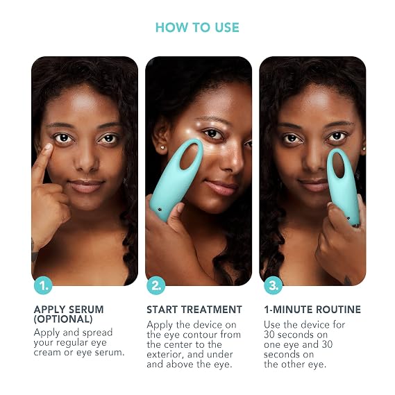 FOREO IRIS 2 Lymphatic Drainage Eye Massager | Dark Eye Circle Remover & Eye Bags Remover | Enhanced Under Eye Cream Absorption | Anti Wrinkle Eye Puffiness Reducer | | Mint