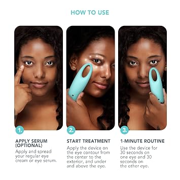FOREO IRIS 2 Lymphatic Drainage Eye Massager | Dark Eye Circle Remover & Eye Bags Remover | Enhanced Under Eye Cream Absorption | Anti Wrinkle Eye Puffiness Reducer | | Mint