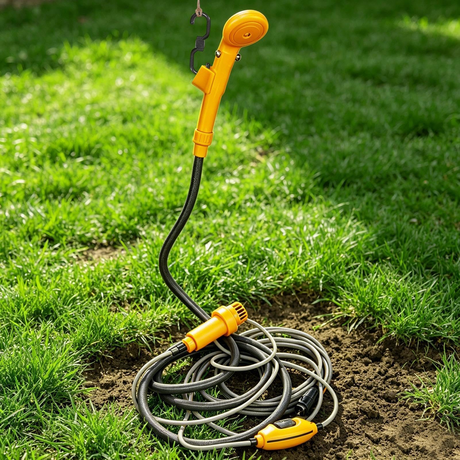 Genérico Ducha Portátil 12 Voltios, Eléctrica, Portátil, Multifuncional