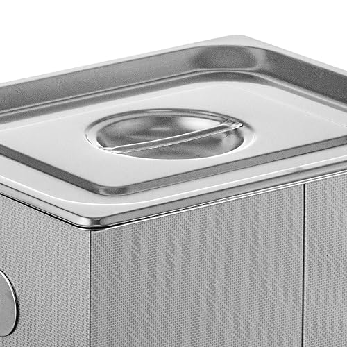 Miniatura 5 de Hihone Limpiador ultrasónico máquina de limpieza por ultrasonido temporizador digital de acero inoxidable temperatura con cesta solución limpiador