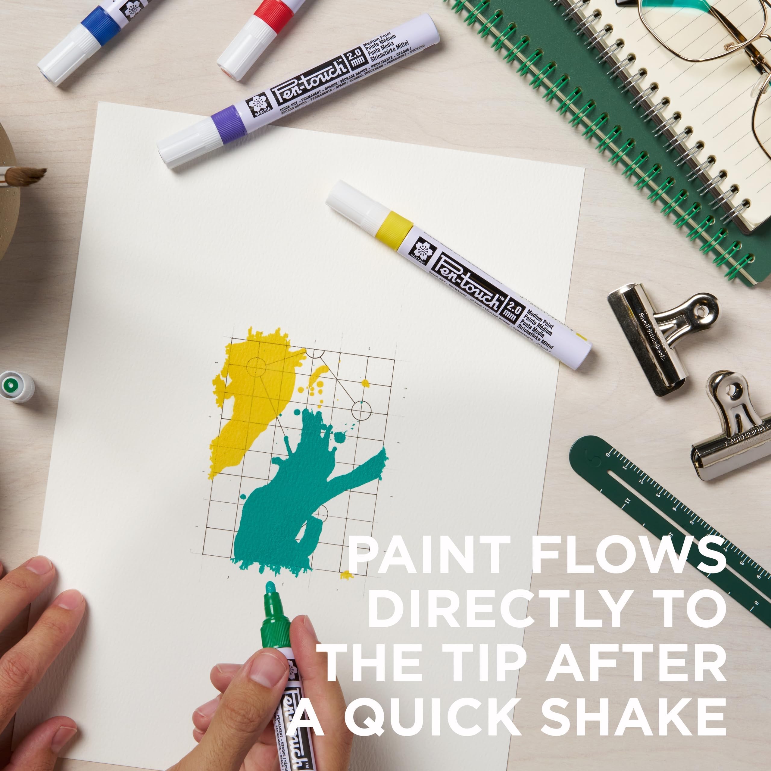 Amazon.com: SAKURA 42592 5-Piece 2.0mm Pentouch Paint Marker
