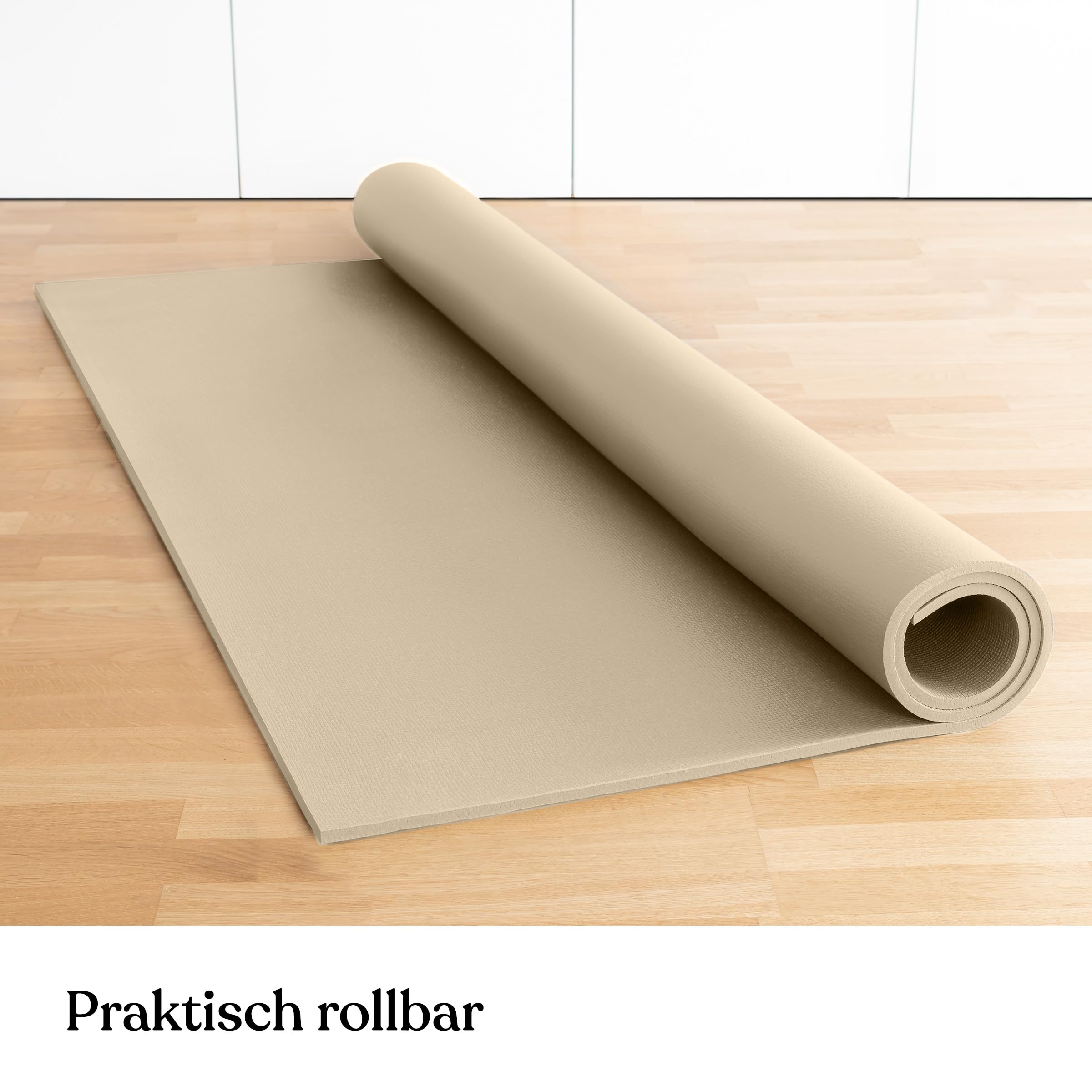 Ehrenkind® Krabbelmatte PRO | Extra dick und Soft | Made in Germany | Spielmatte Baby |Oeko-Tex 100 | Größe 160x160cm BEIGE
