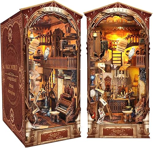 Miniatura 54 de Flever Kit de casa de muñecas en miniatura, habitación creativa con muebles para regalo romántico de obras de arte (hora del té de la tarde)
