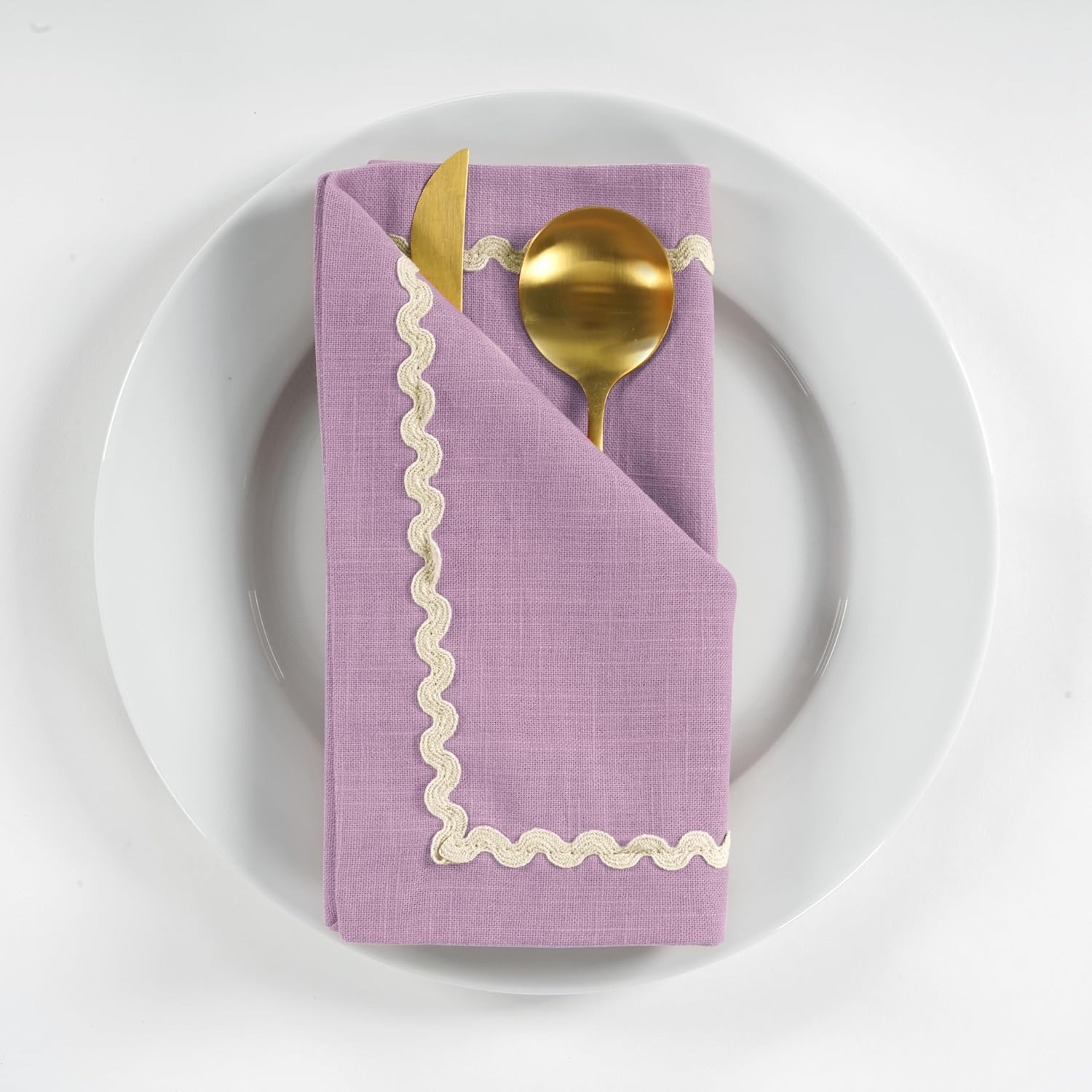 Servilletas de Tela FINGERCRAFT Algodón 6 Piezas Lavanda
