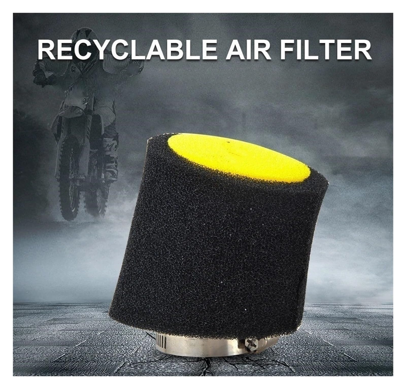 Filtro aria motocicletta Pulitore In Spugna Per Filtro Aria In Schiuma 35mm 45mm 49mm Accessori Moto Per Scooter Ciclomotori Aspirazione Moto