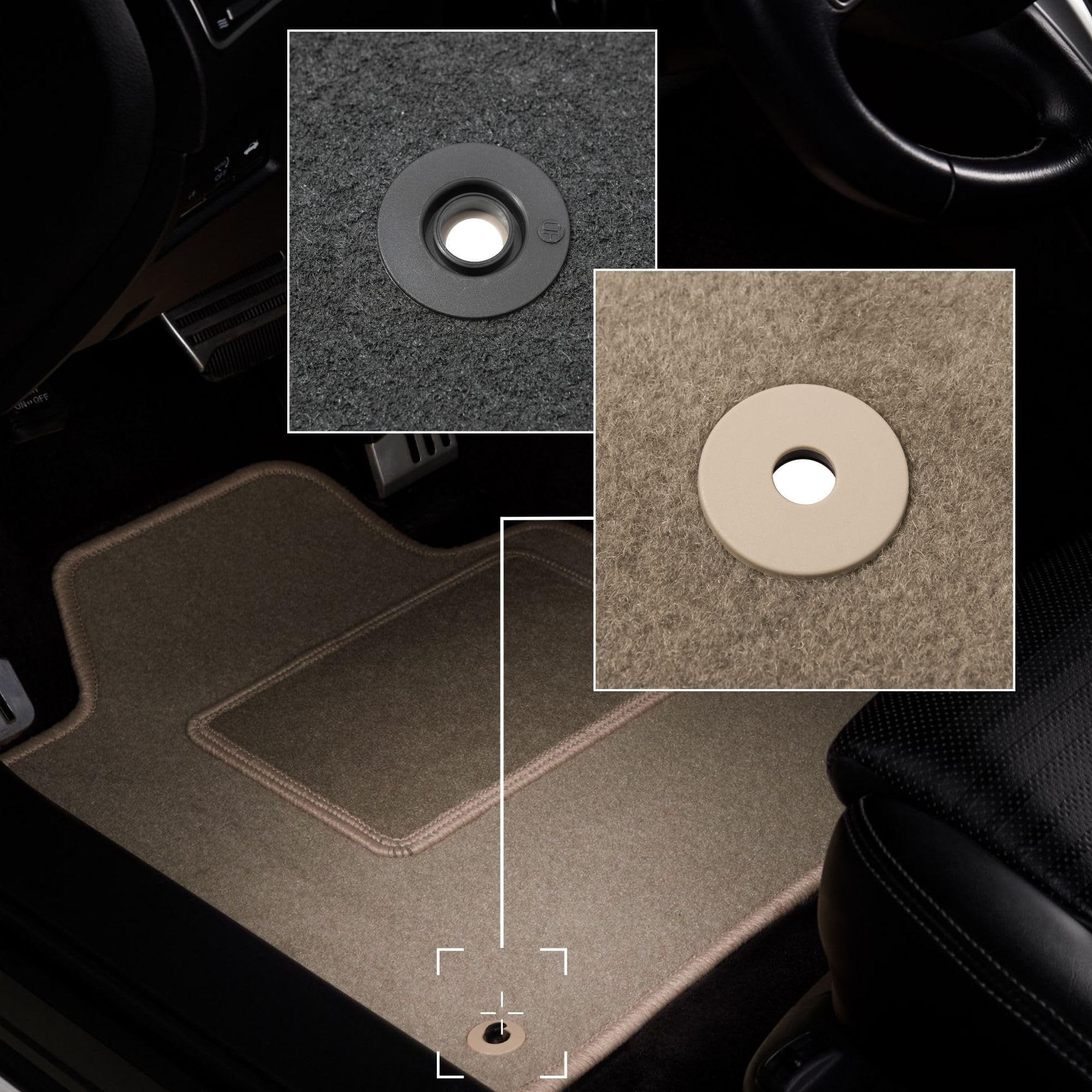 Tappetino Auto In Velluto Per Opel Insignia B (2017-2022) - Lato Guidatore - Su Misura Con Rinforzo
