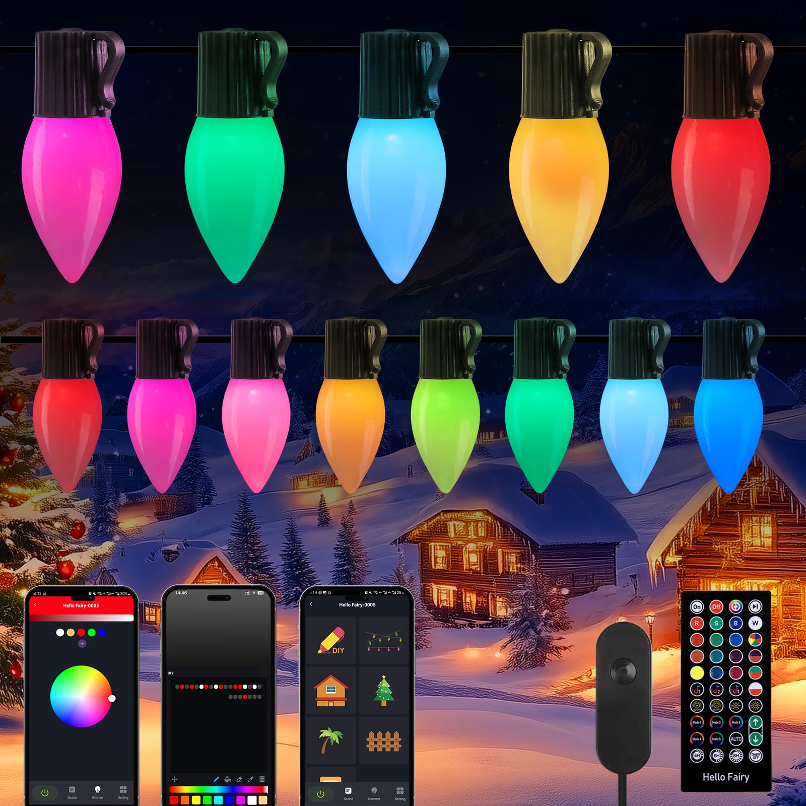 Photo 1 of Brightown 150 LED C9 RGB String Lights