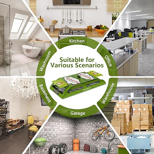 Miniatura 7 de Paquete de 18 trampas adhesivas para cucarachas para interiores, para interiores y hogares, trampas adhesivas para cucarachas, trampas para