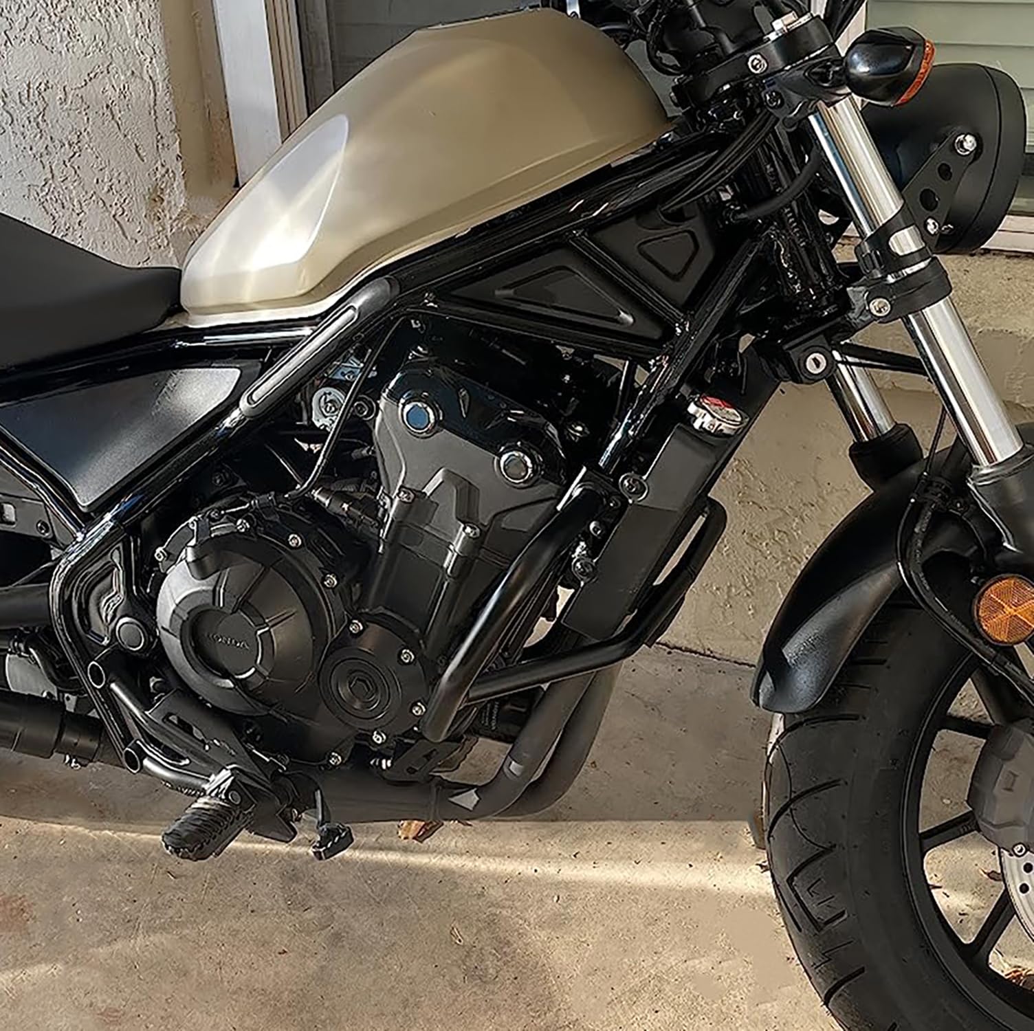 Defensas Protectores para Rebel CMX 500 2017-2024 2025 2026 Moto Barra de protección, Negro