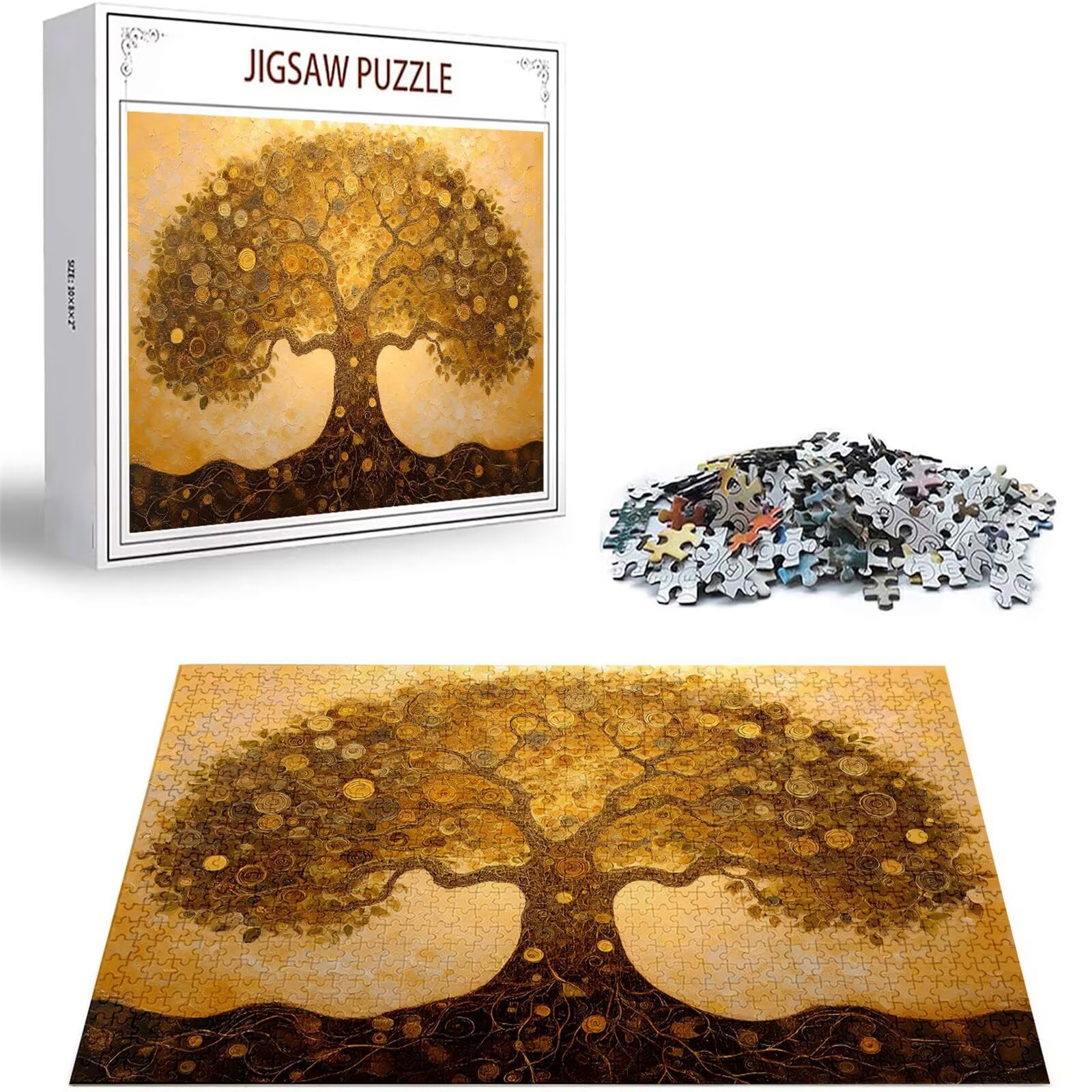 Puzzles para Adultos, Puzzle 3000 Piezas Sueño Rompecabezas Adultos Pieza de Madera Juegos, Obra de Arte de Juego de Rompecabezas, Jigsaw Puzzle Árbol de la Vida para Decor del Hogar 122x81cm D-387