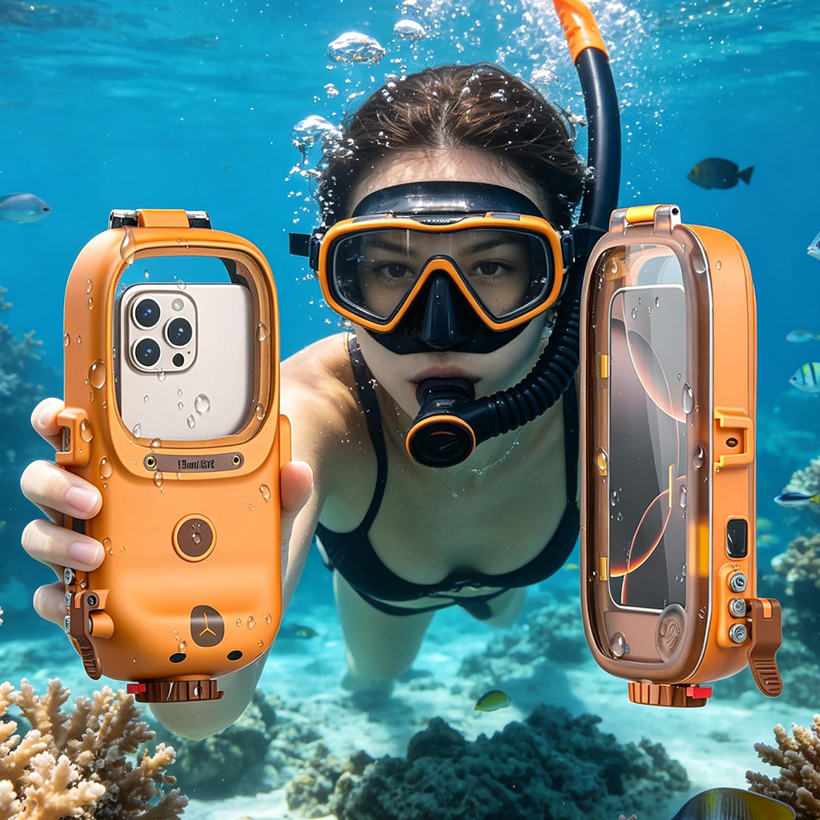 Custodia per telefono resistente all ' acqua per schermi da 4, 7 a 6, 9 pollici adatta moderni smartphone per la difesa del telefono sportivo
