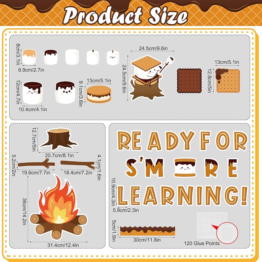amazon-com-camping-bulletin-board-decorations-set-marshmallow-s-more-theme-back-to-school-bulletin-board-decorations-campfire-name-tags-classroom-decorations-paper-cutouts-for-school-classroom-home-wall-decor-office-products for Free Printable Camping Name Tags Amazon.com: Camping Bulletin Board Decorations Set, Marshmallow S'More Theme Back to School Bulletin Board Decorations Campfire Name Tags Classroom Decorations Paper Cutouts for School Classroom Home Wall Decor : Office Products for Free Printable Camping Name Tags