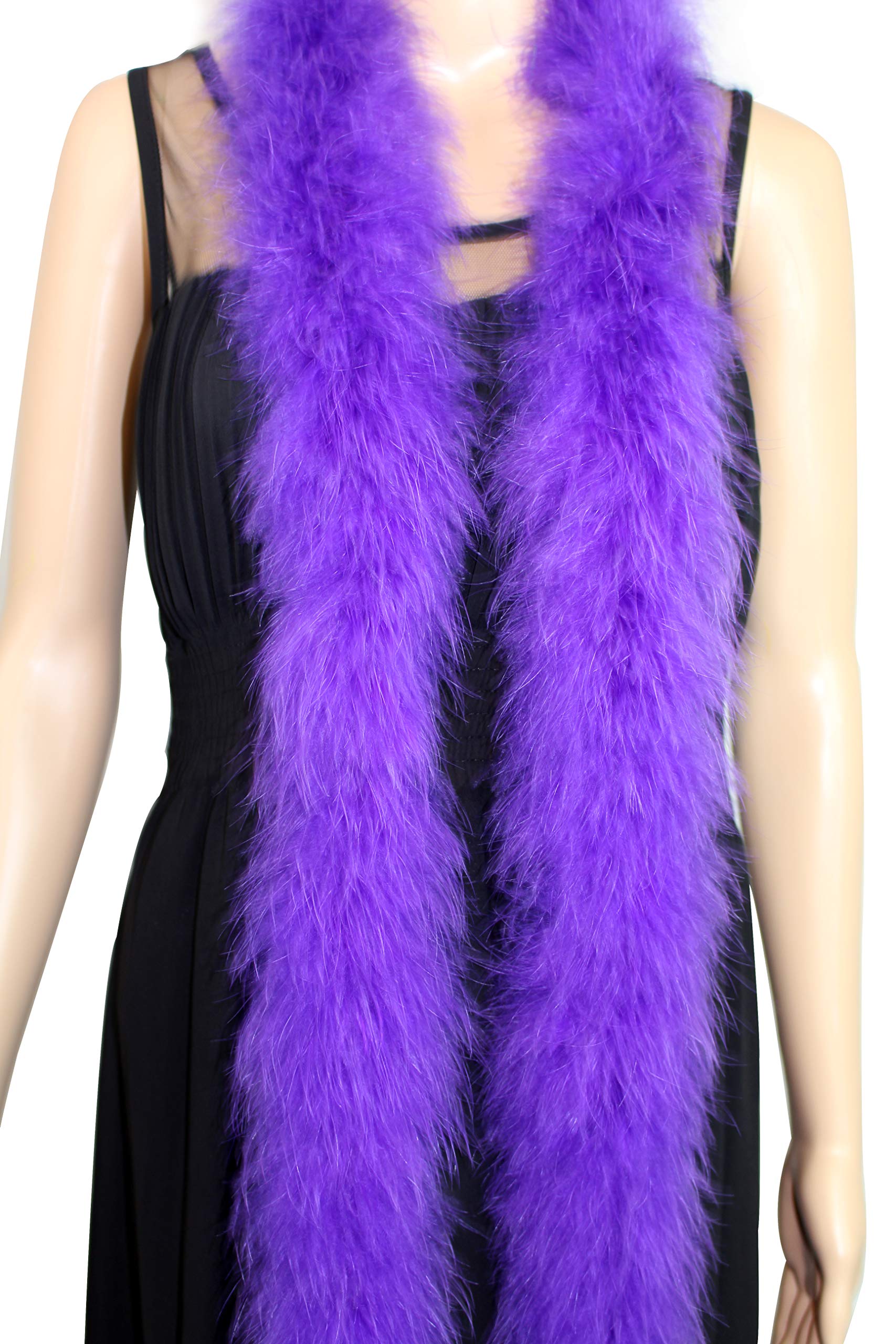 30 Gram 2 Yard-Long Marabou Feather Boa, Dancing Wedding Crafting Party Dress Up Halloween Decoration