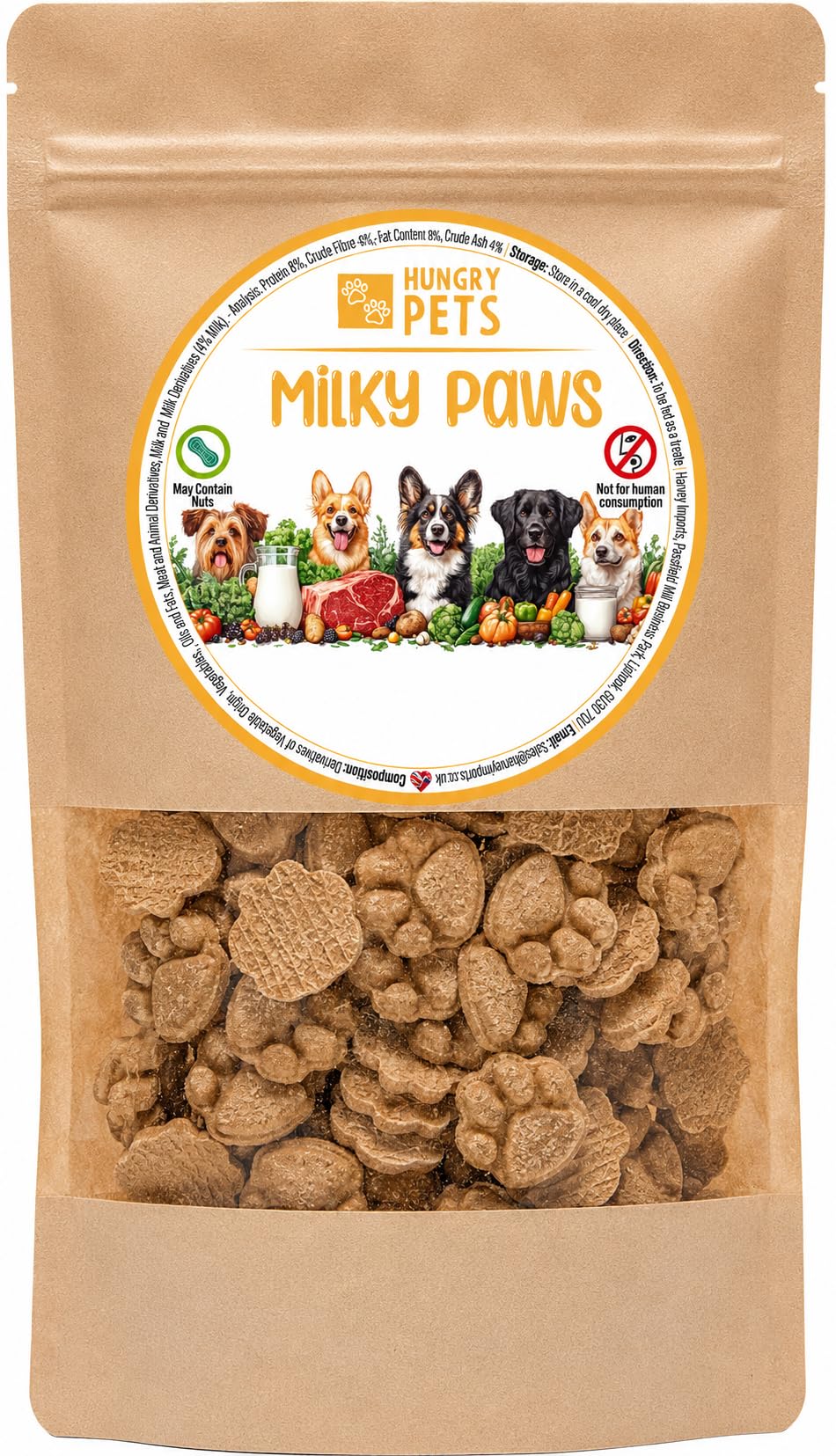 Mini Milky Paws Dog treat, 200g